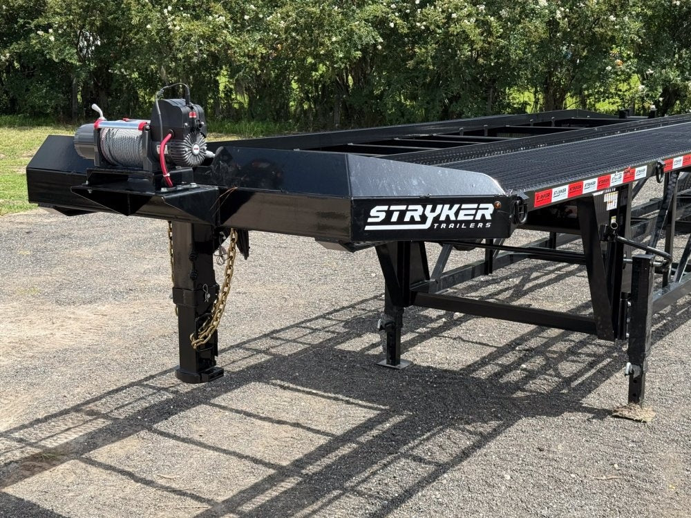 50' Wedge Car Hauler (3) 7k Axles - Winch - 14ply Tires plus Spare - 10' Aluminum Ramps - Wedge 3 Car Hauler - Multi Car Haulers - TrailerSwap