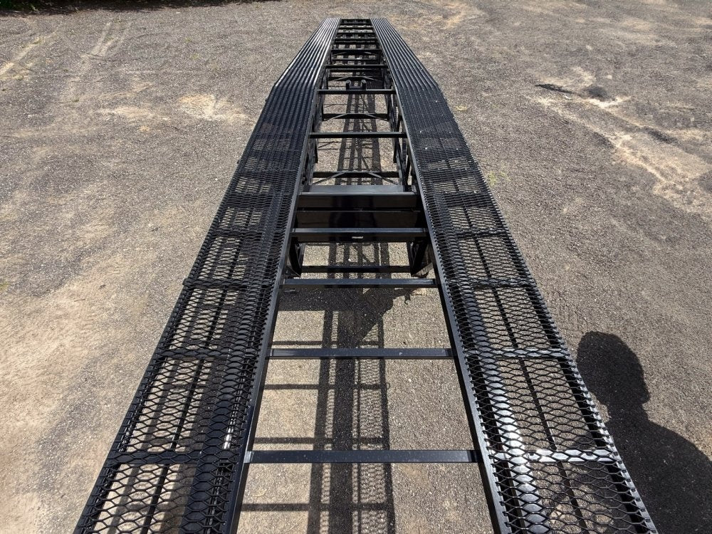 50' Wedge Car Hauler (3) 7k Axles - Winch - 14ply Tires plus Spare - 10' Aluminum Ramps - Wedge 3 Car Hauler - Multi Car Haulers - TrailerSwap