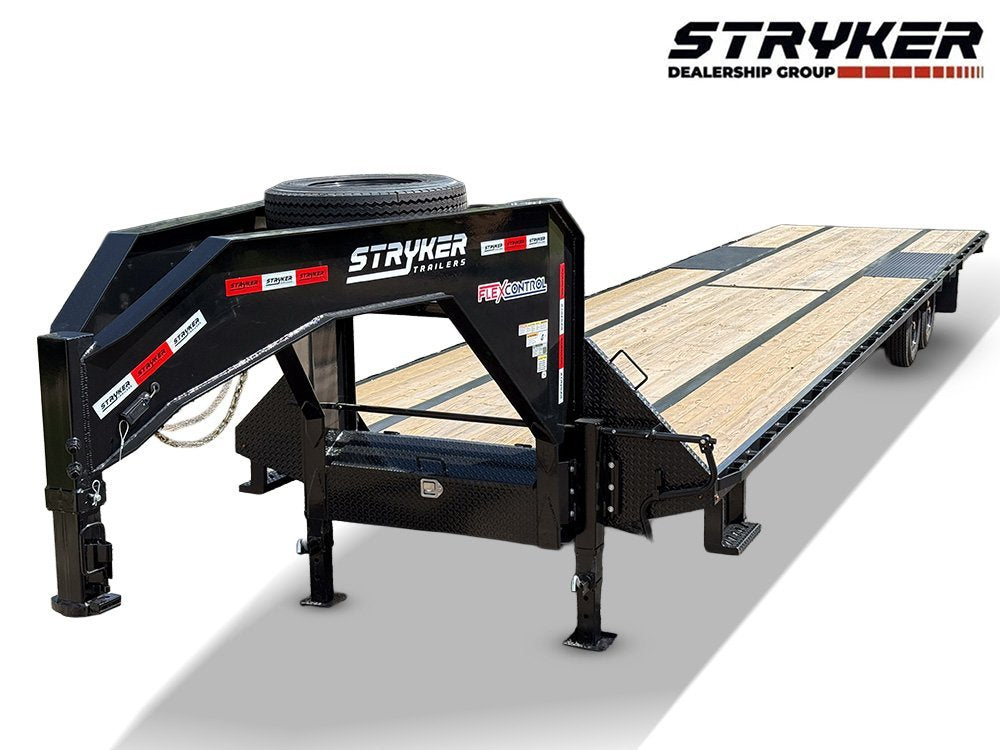 40' Stryker Hotshot Elite Gooseneck Trailer Straight Deck - (2) 10k Axles - Derated 12k GVWR 4600