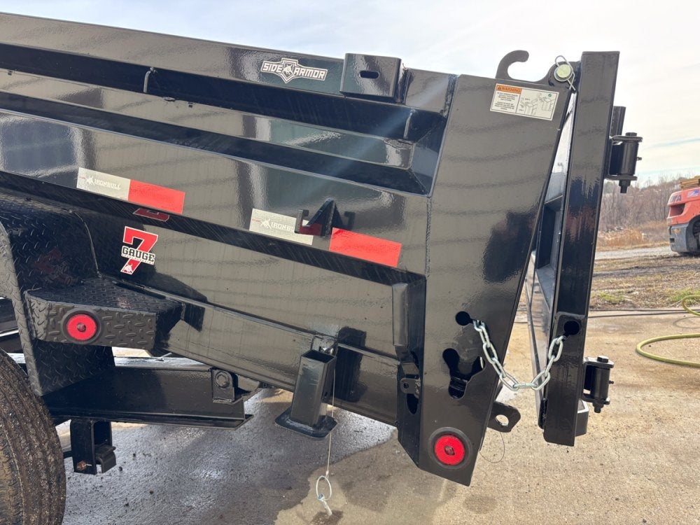 16' x 83" Iron Bull DTB Bumper Pull Dump Trailer 24" Side Walls - (2) 7,000 lb Axles 109834