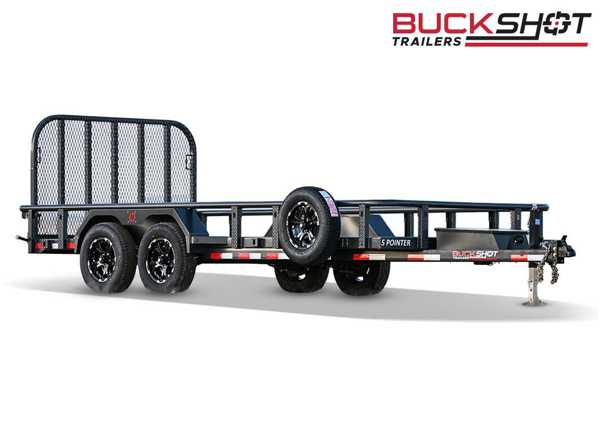 Buckshot 5 Pointer Bumper Pull Utility Trailer