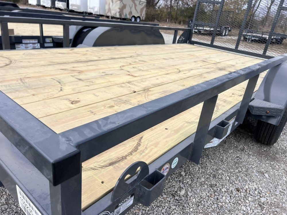 14' x 83" Iron Bull UTB Bumper Pull Utility Trailer - (2) 3,500 lb Axles 112464