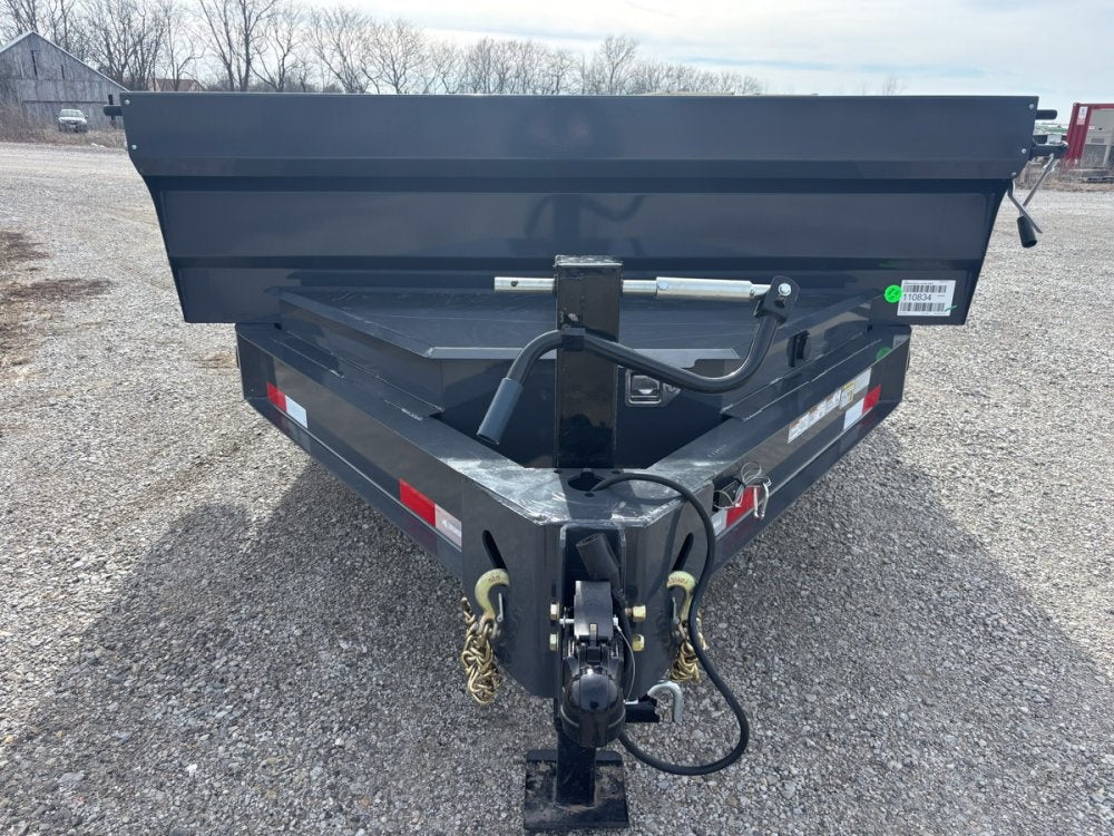 16' x 83" Iron Bull DWB Bumper Pull Dump Trailer 24" Side Walls - (2) 7,000 lb Axles 110834