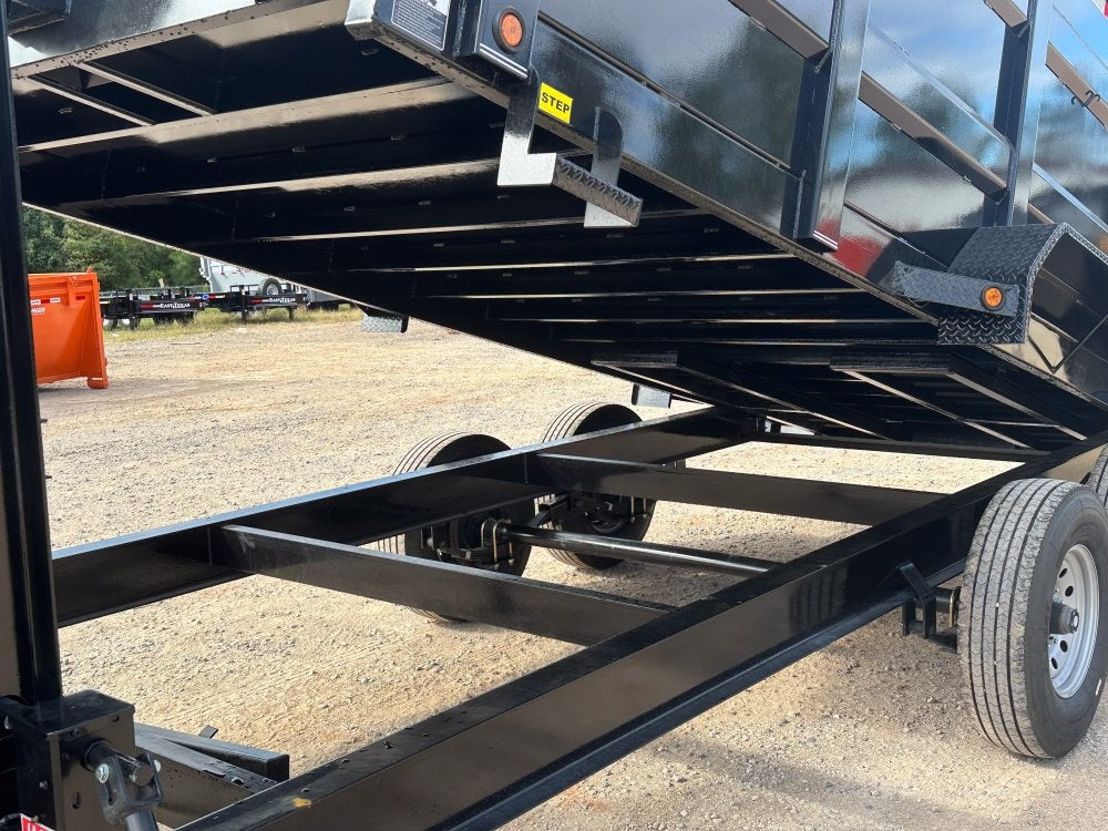 83"x16' Bumper Pull Dump Trailer 48" Sides - 14k GVWR - Telescopic Lift - Gooseneck Dump - Dump Trailers - TrailerSwap