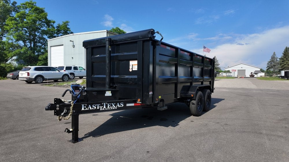 83"x16' Bumper Pull Dump Trailer 48" Sides - 16k GVWR - Telescopic Lift - Bumper Pull Dump - Dump Trailers - TrailerSwap