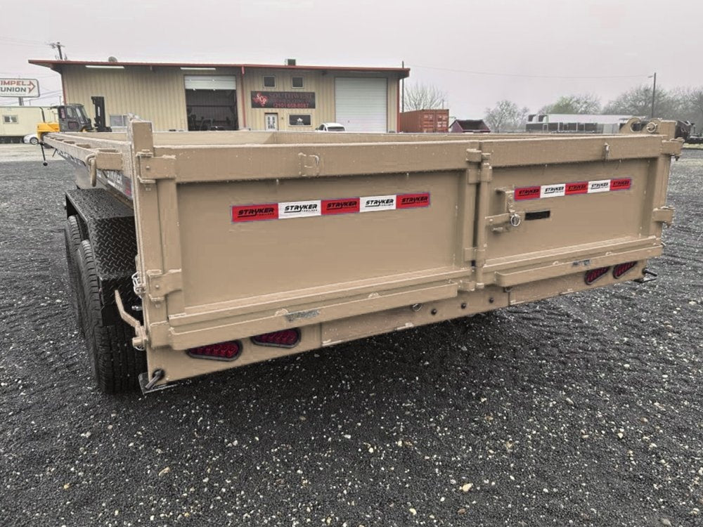 16' Stryker EDT Bumper Pull Dump Trailer 20" Side Walls - (2) 7k Axles 004052