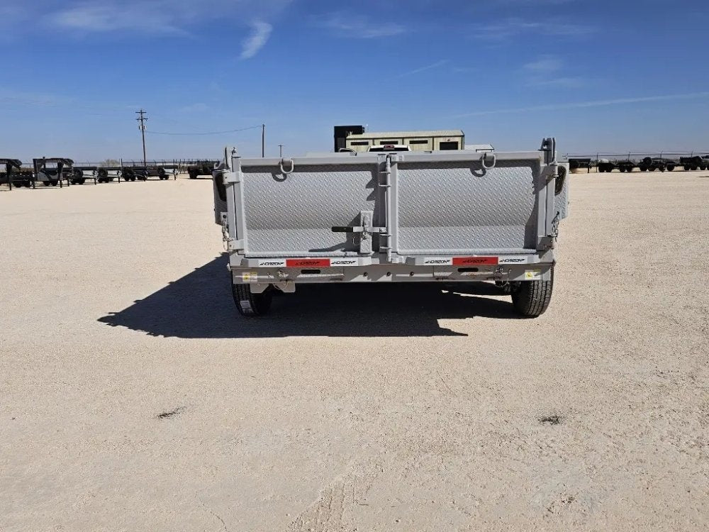 12' Horizon HZ6 Bumper Pull Dump Trailer 24" Side Walls - (2) 5.2K Axles 15158
