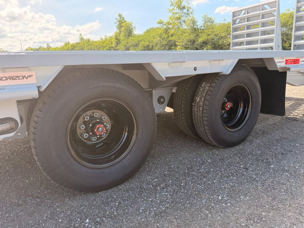 40' Horizon FHZ Gooseneck Dual Wheel Deckover Trailer Mega Ramps - (2) 12K Axles 015676