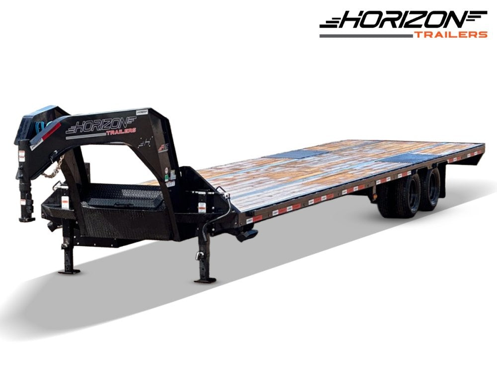 36' Horizon FHZ Gooseneck Dual Wheel Deckover Trailer Mega Ramps - (2) 10K Axles 004015