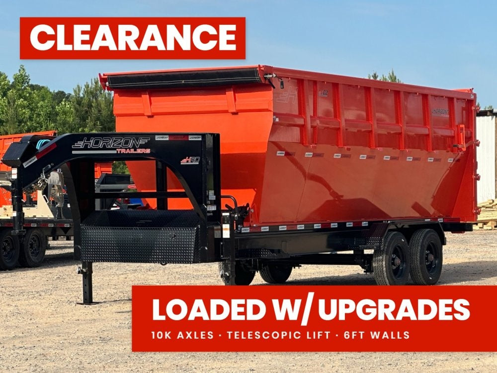 Horizon 20' HRD GN Roll off Bundle (2) 10k Axles + 1 Bin w/ 6' Walls 003992