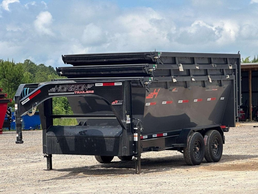 Horizon 16' RDZ GN Roll off Bundle (2) 8k Axles + 3 Bins w/ 4' Walls 011786