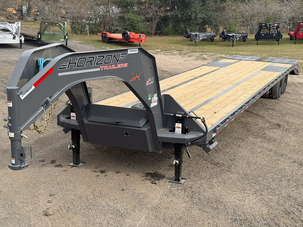40' FHZ Gooseneck Deckover (2) 12K Axles Mega Ramps 25.9 GVWR 13079
