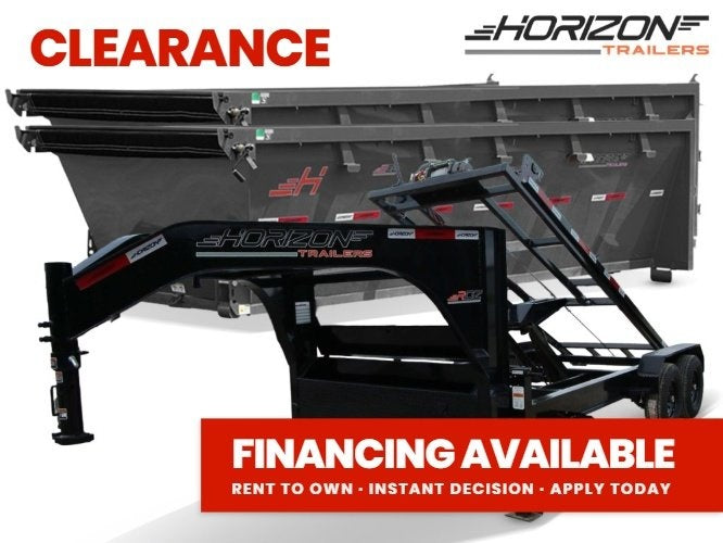 Horizon 16' RDZ GN Roll off Bundle (2) 7k Axles + 2 Bin w/ 4' Walls 11137