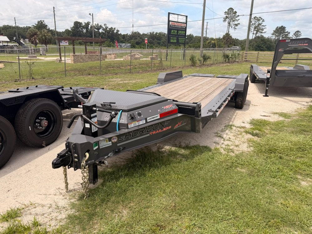 22' HEH Equipment Trailer 82" Wide, W/ 3' Dove W/ Mountain Ramps 14753