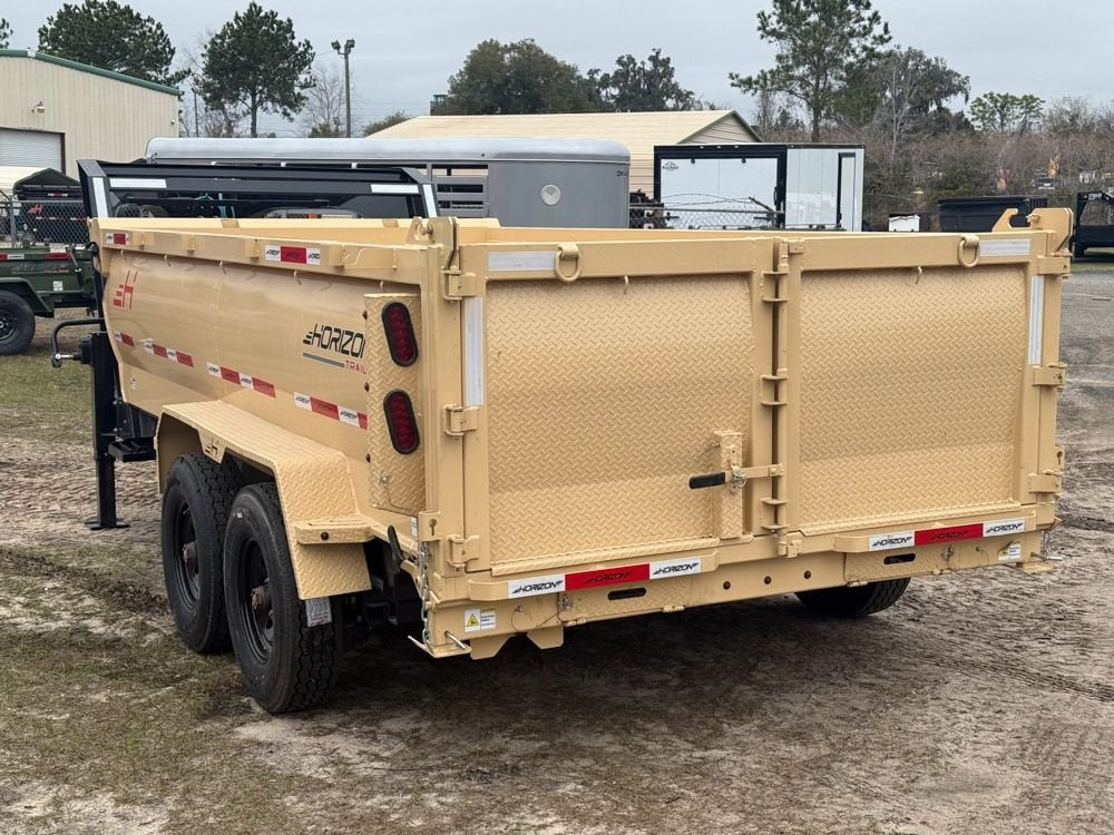 14' HZ7 GN Dump 36" Sides - 8K Axles - 620 Scissor - 14 ply Tires - 2 Speed Jack 7164