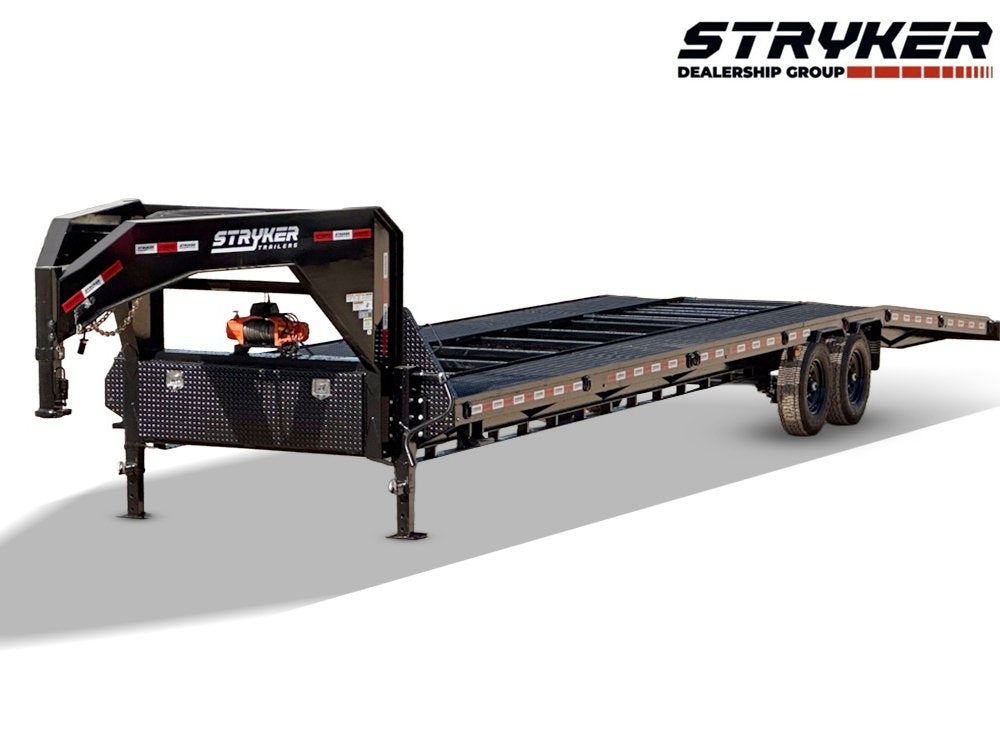 36' Stryker Gooseneck Mesh Deck Multi Car Haulers (2) 8k Axles - 12k GVWR Derated 004596