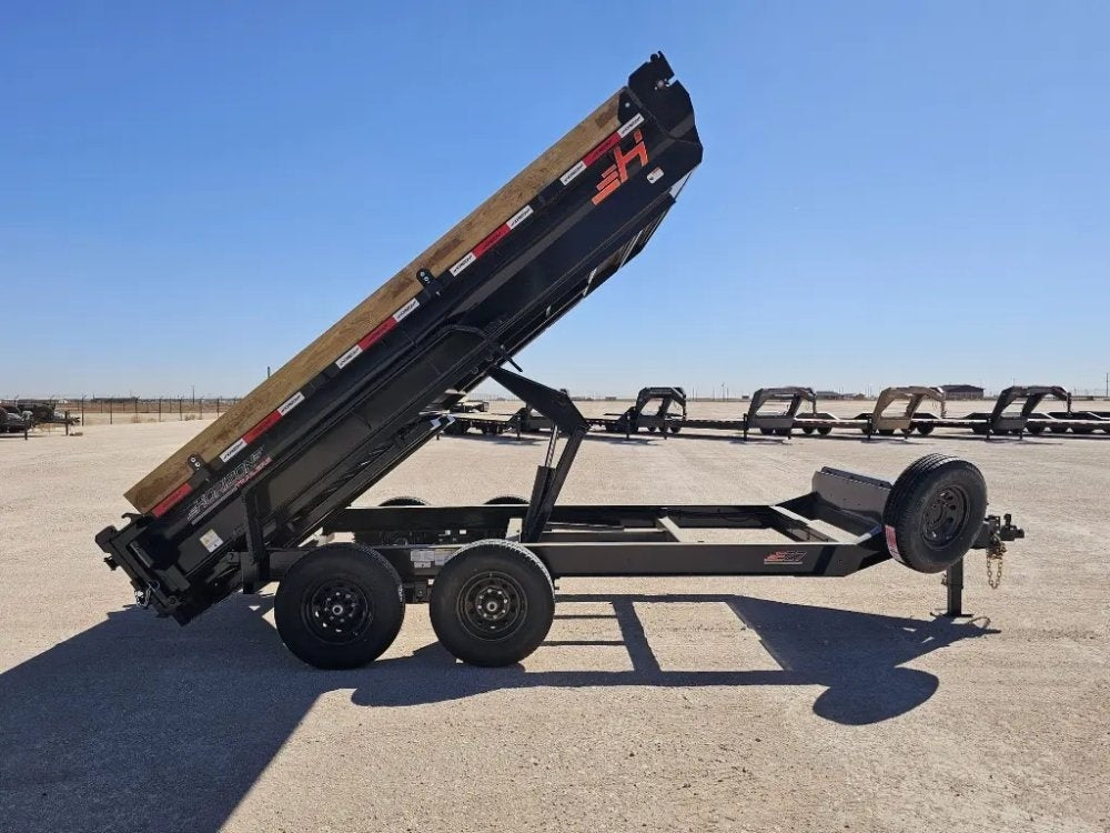14' Horizon EZ7 Bumper Pull Dump Trailer 19" Sides - (2) 7K Axles 15865