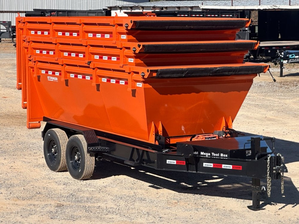 Stryker 14' BP Roll off Bundle (2) 7k Axles + 3 Bins w/ 4' Walls 2579