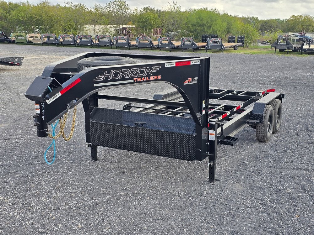 Horizon 14' RDZ GN Roll Off Base 2 - 7k Axles - Roll Off Base Trailer - RO 14' Gooseneck - TrailerSwap