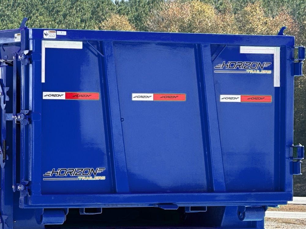 Horizon 14' RDZ GN Roll off Bundle (2) 7k Axles + 1 Bins w/ 4' Walls - Roll Off Packages - RO 14' Gooseneck - TrailerSwap
