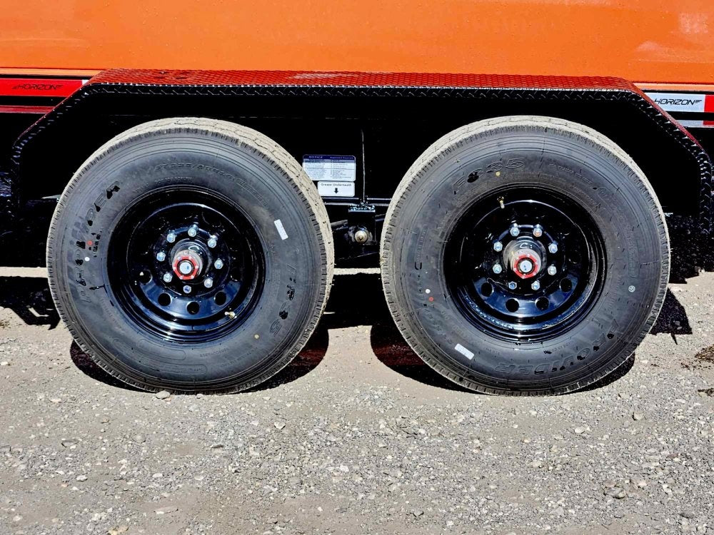 Horizon 16' RDZ GN Roll off Bundle (2) 8k Axles + Bin 6' Walls - Roll Off Packages - RO 16' Gooseneck - Stryker Dealership Group