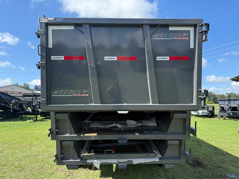Horizon 20' HRD GN Roll off Bundle (2) 10k Axles + 3 Bins w/ 4' Walls - Roll Off Packages - RO 20' Gooseneck - TrailerSwap