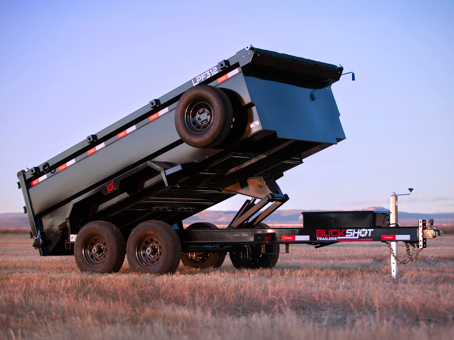 Buckshot LPF Bumper Pull Dump Trailer