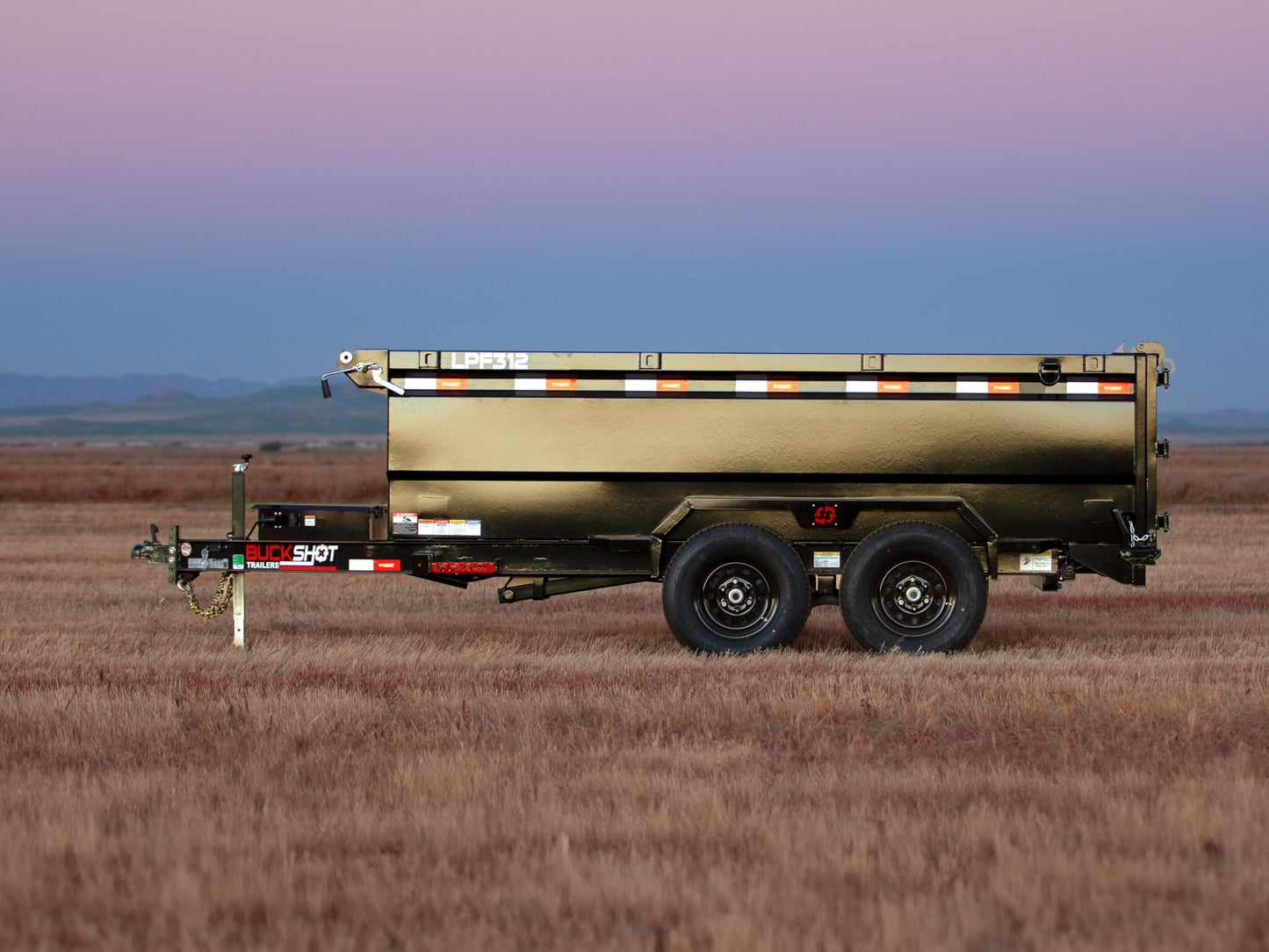 Buckshot LPF Bumper Pull Dump Trailer
