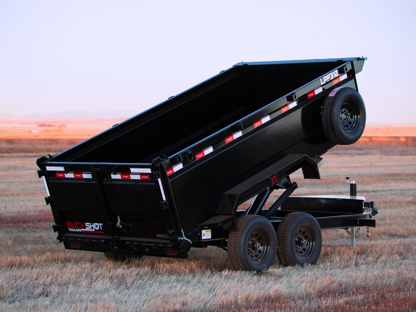 Buckshot LPF Bumper Pull Dump Trailer