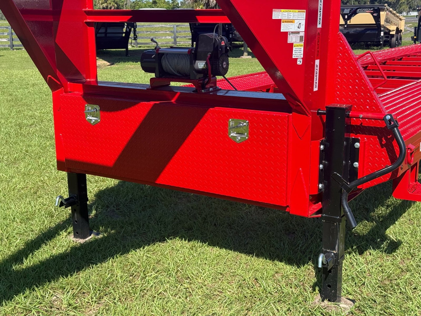 Stryker 44' Mesh Deck Truck and Van Trailer (3) 7k Axles 14ply Tires w/winch - Stryker Dealership Group