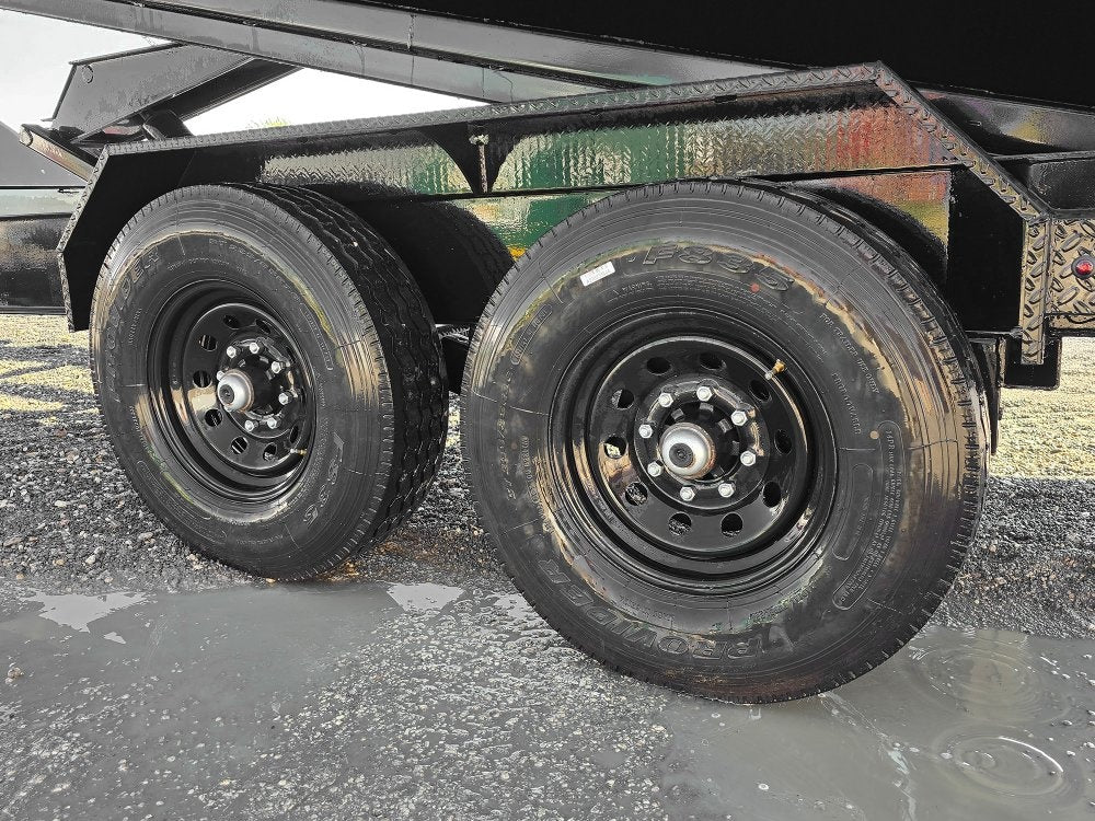 Stryker 14' BP Roll off Bundle (2) 7k Axles + 1 Bin w/ 4' Walls - Roll Off Packages - RO 14' Bumper Pull - TrailerSwap