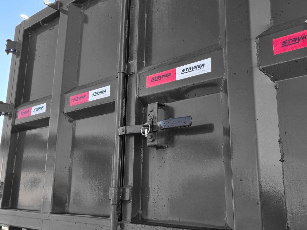 Stryker 14' BP Roll Off Bundle (2) 7k Axles + Bin 4' Walls - Roll Off Packages - RO 14' Bumper Pull - Stryker Dealership Group