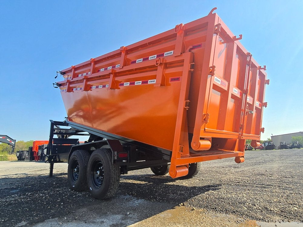 Stryker 16' GN Roll off Bundle (2) 7k Axles + 2 Bins w/ 4' Walls - Roll Off Packages/RO 16' Gooseneck - Stryker Dealership Group