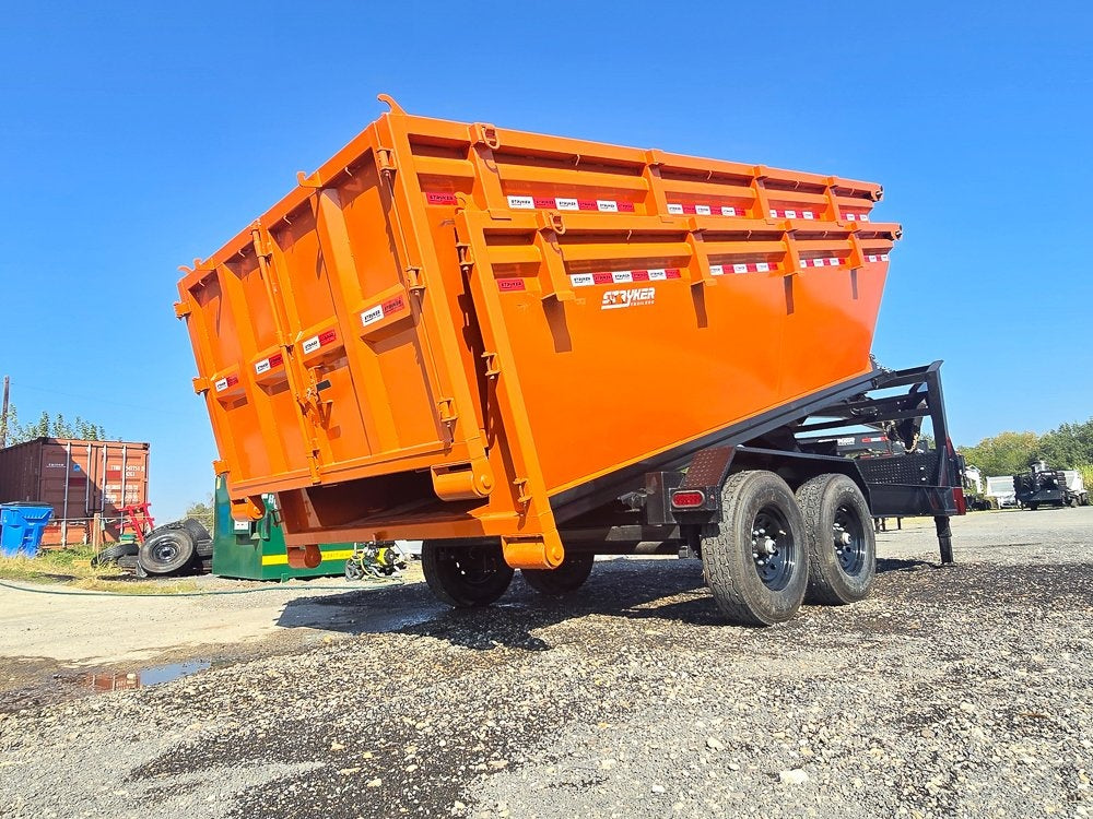 Stryker 16' GN Roll off Bundle (2) 7k Axles + 2 Bins w/ 4' Walls - Roll Off Packages/RO 16' Gooseneck - Stryker Dealership Group