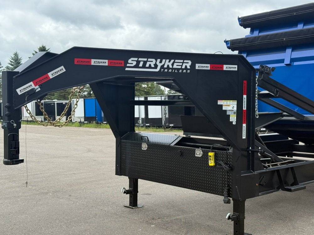 Stryker 16' GN Roll off Bundle (2) 7k Axles + 3 Bins w/ 4' Walls - Roll Off Packages/RO 16' Gooseneck - Stryker Dealership Group