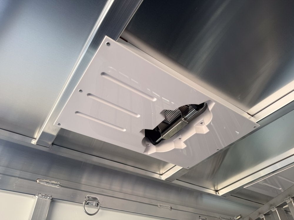 Sundowner 2 Horse Super Tack - White - Porch Lights - 2 Horse - Horse Trailers - TrailerSwap