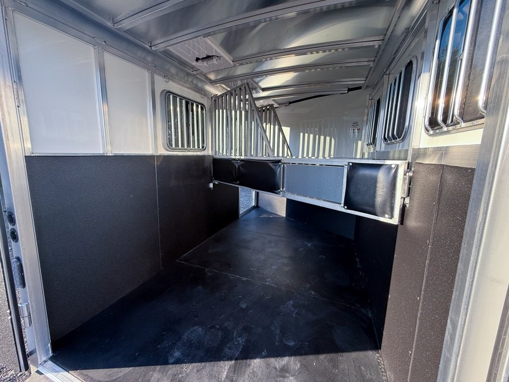 Sundowner Super Tack 3 Horse w/ Large Tack Room and Water Tank - White (2) 5,200lb Axles - 3 Horse - Horse Trailers - TrailerSwap