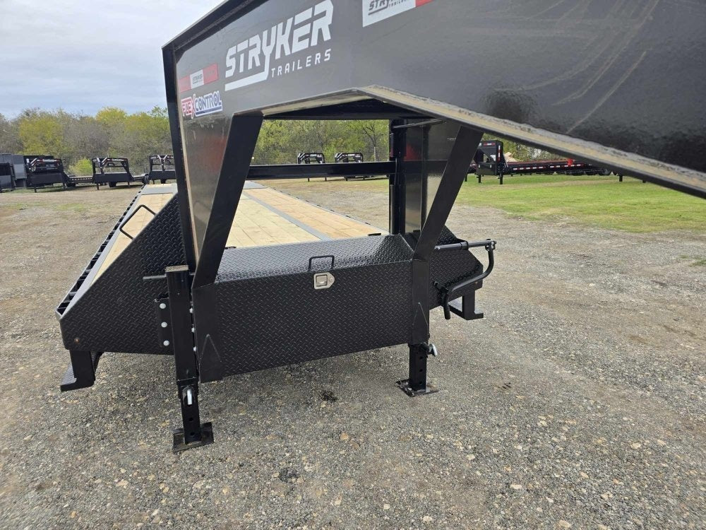 40' Stryker Gooseneck (2) 12K Axles Mega Ramps Dual Wheels 3378