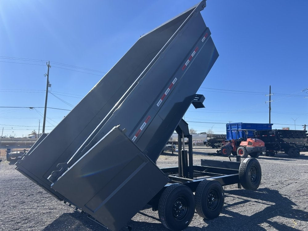 14' Stryker SDT Bumper Pull Dump Trailer 48" Side Walls - (2) 7k Axles 3928