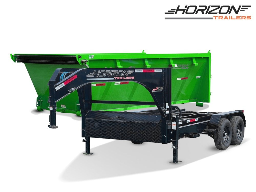 Horizon 14' RDZ BP Roll off Bundle (2) 7k Axles + 1 Bin w/ 4' Walls 7781-C
