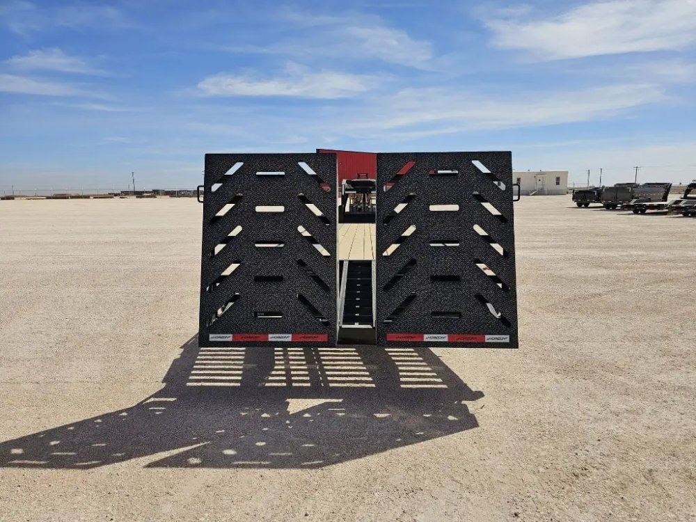 30' Horizon FHZ Gooseneck Dual Wheel Deckover Trailer Mega Ramps - (2) 10K Axles 16430