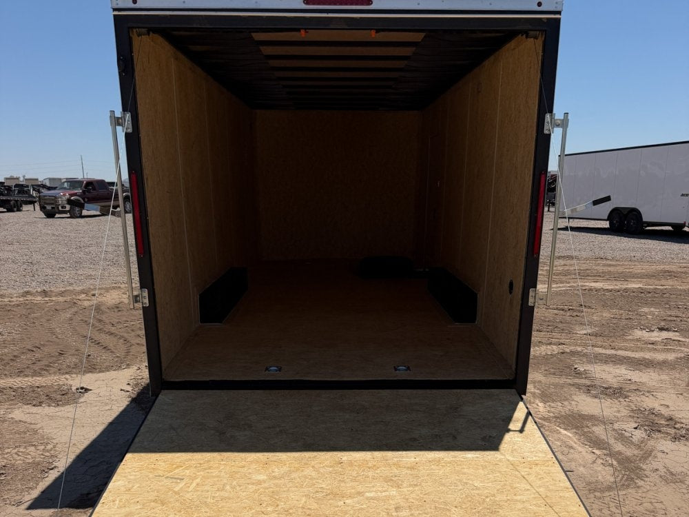8.5 x 20 Outback DLX Flat Top V Nose Car Hauler (2) - 5200 lbs Axles 146226