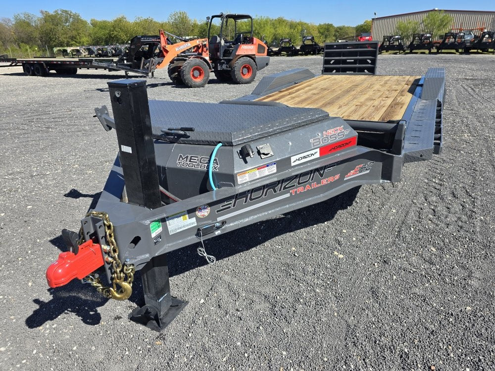 EHZ 20' x 83" BP EQUIPMENT TRAILER (2) 7K Axles, Mega Ramps, 14 Ply Tires 13435