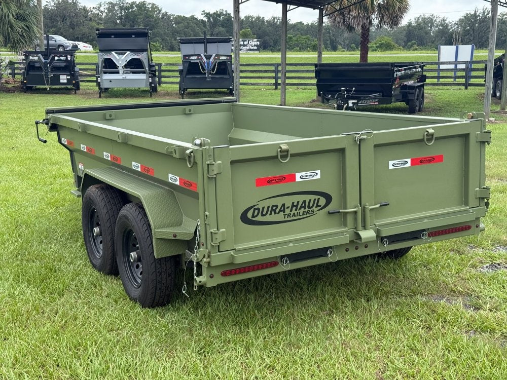 12' x 6' Dump Trailer DRM 24" Side Walls (2) 7K Axles Scissor Lift 10093