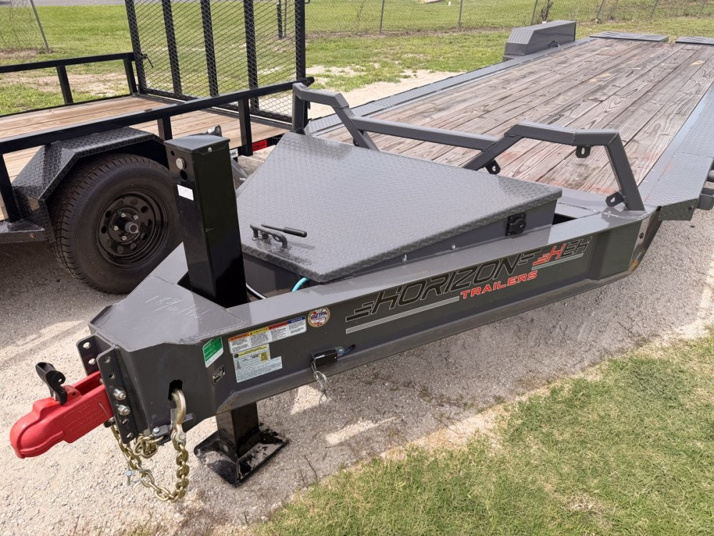 24' HEH Bumper Pull Equipment Trailer (2) 10K Axles, 3' Dove W/ Mountain Ramps 11821