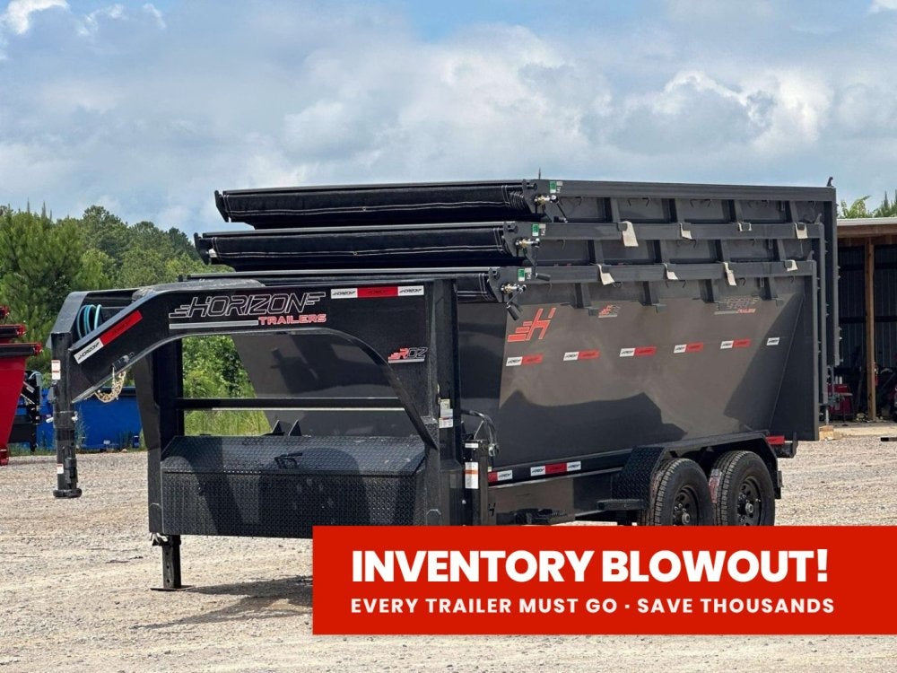 Horizon 16' RDZ GN Roll off Bundle (2) 7k Axles + 3 Bins w/ 4' Walls 016366