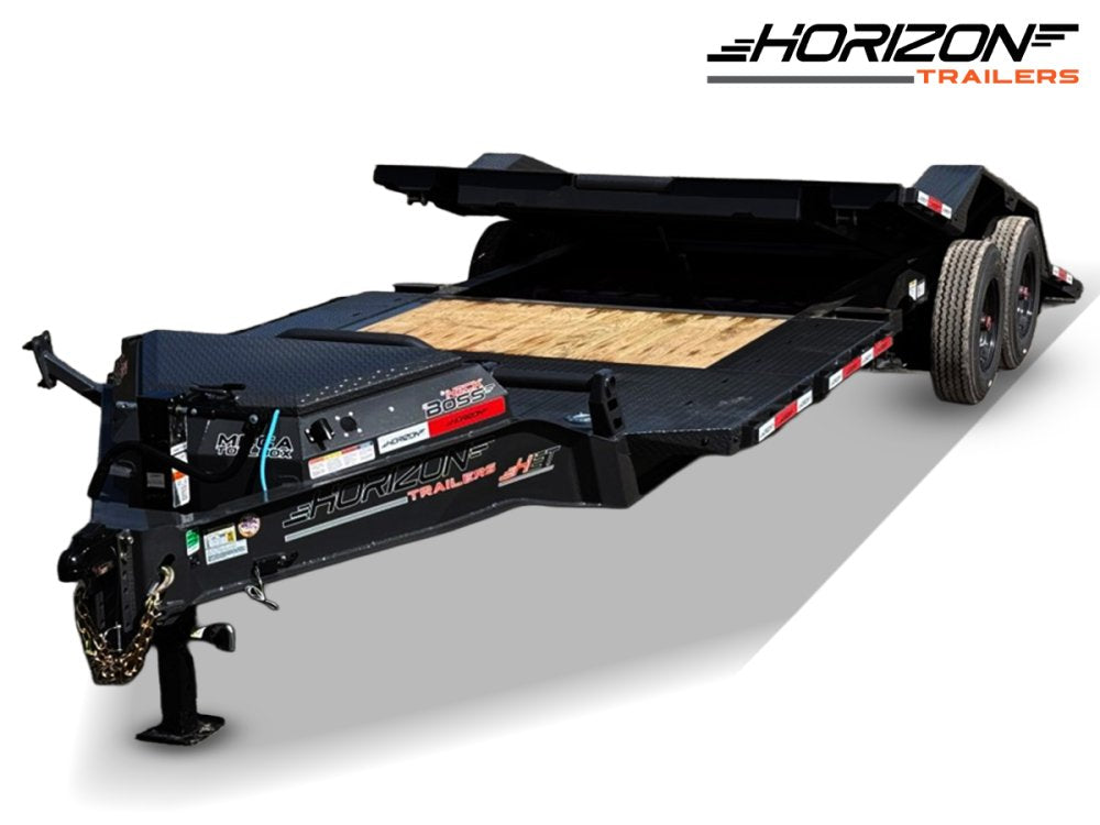24' Horizon HET Bumper Pull Equipment Tilt Trailer Drive Over Fenders - (2) 10K Axles 16460