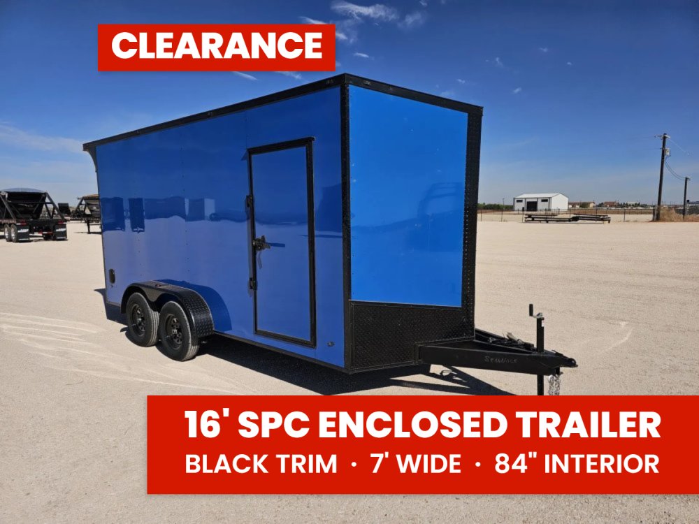 Steel Pines Cargo 7x16 TA2 Enclosed Trailer 7K 39837