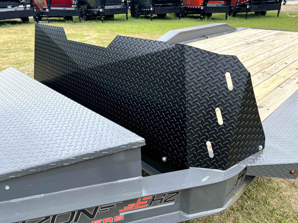 18' EHZ BP Equipment Trailer 2 - 7k Axles Slide in Ramps Drive Over Fenders 2746