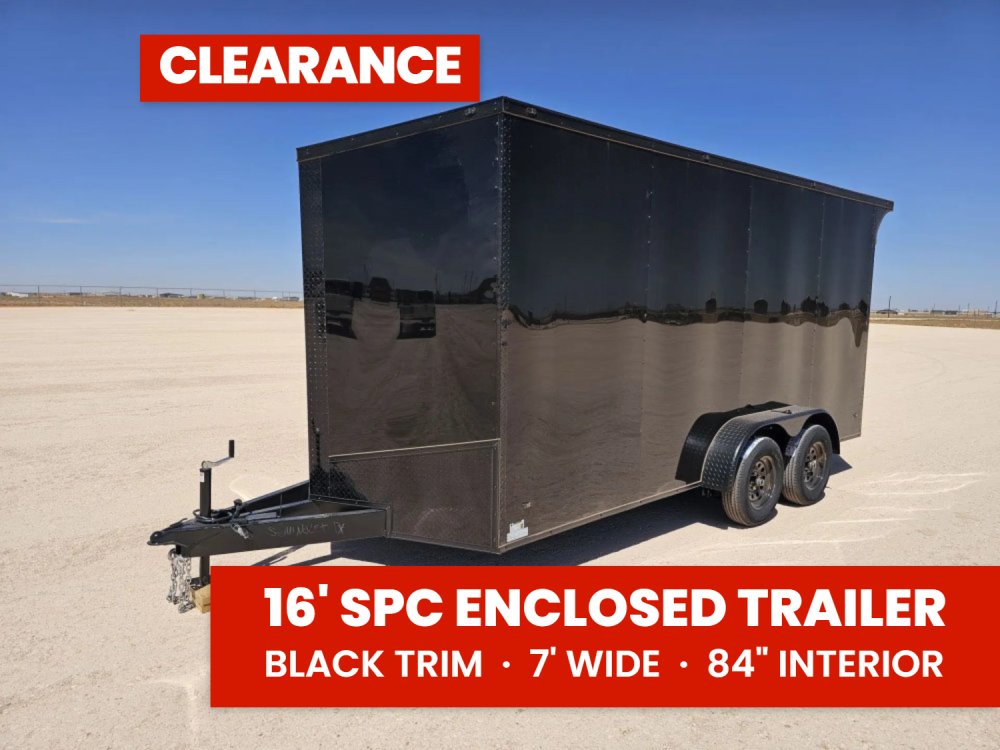 Steel Pines Cargo 7x16 TA2 Enclosed Trailer 7K 39951